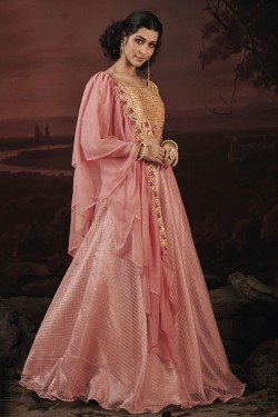 Graceful Pink Fancy Designer Lehenga Choli with Fancy Dupatta