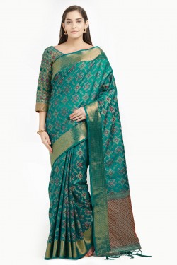 Classic Green Party Wear Saree 